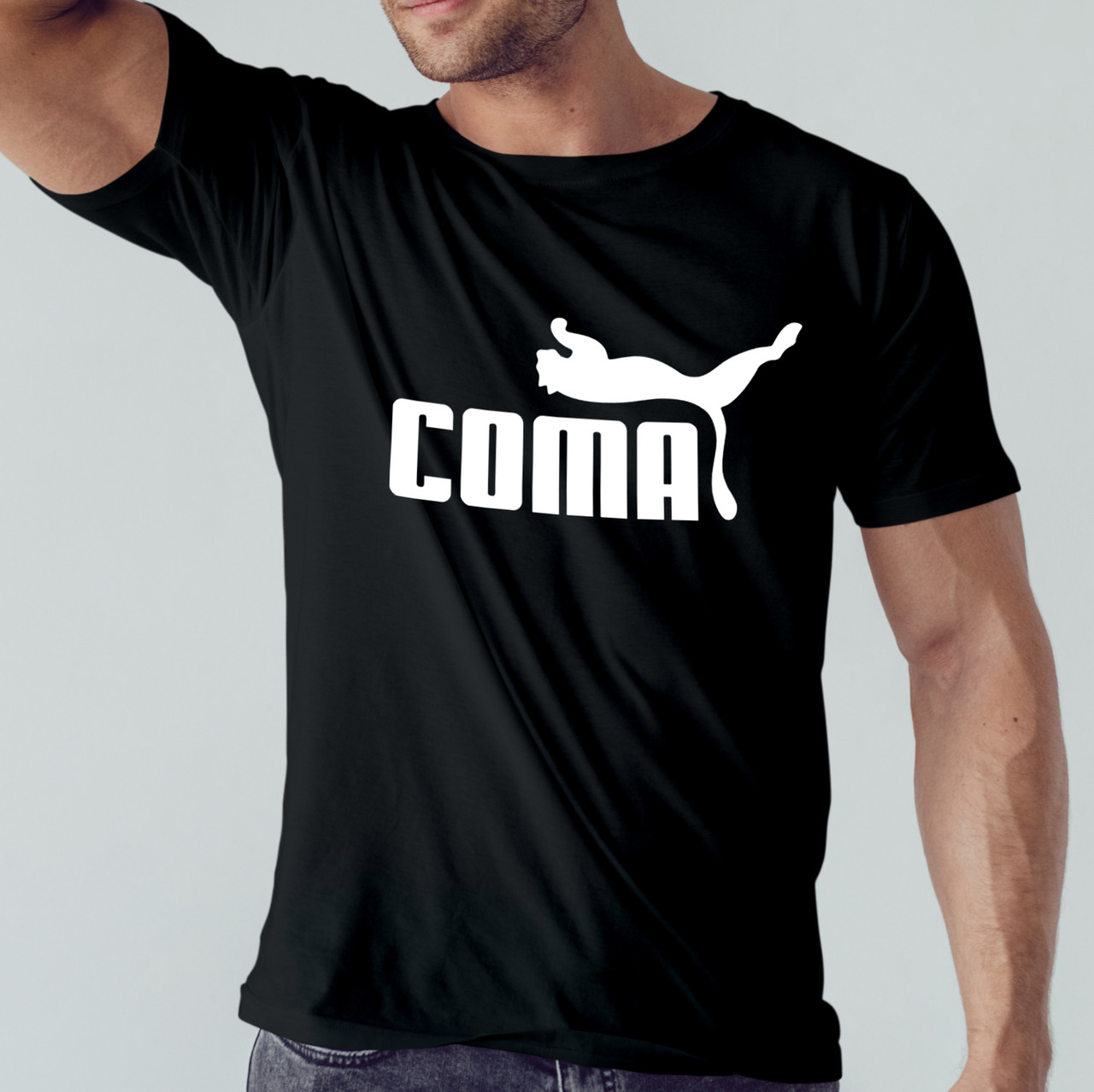 Футболка чоловіча "coma" Чорний, XXL