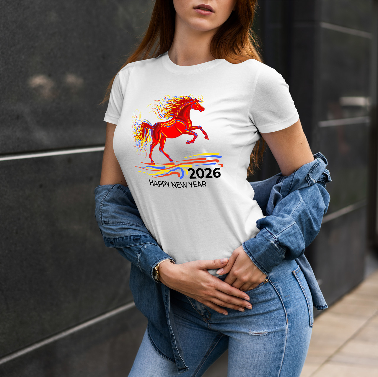 Жіноча футболка Кінь 009